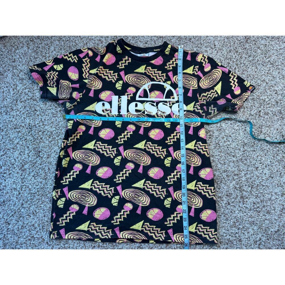 ELLESSE Men's T-Shirt size size Large, Vintage; Heritage Colorful Graphics - Picture 4 of 8